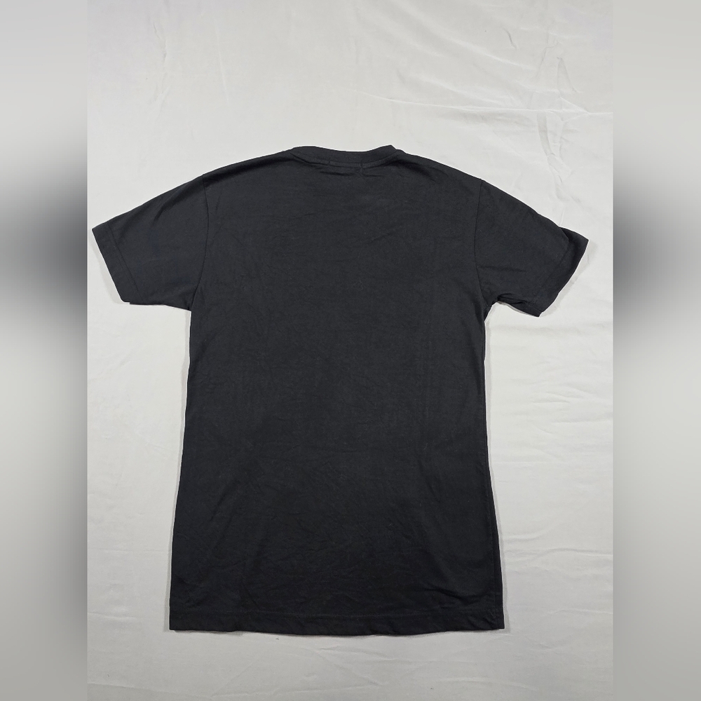 Black Graphic T-Shirt with Heart Break Hotel Design - Picture 3 of 8